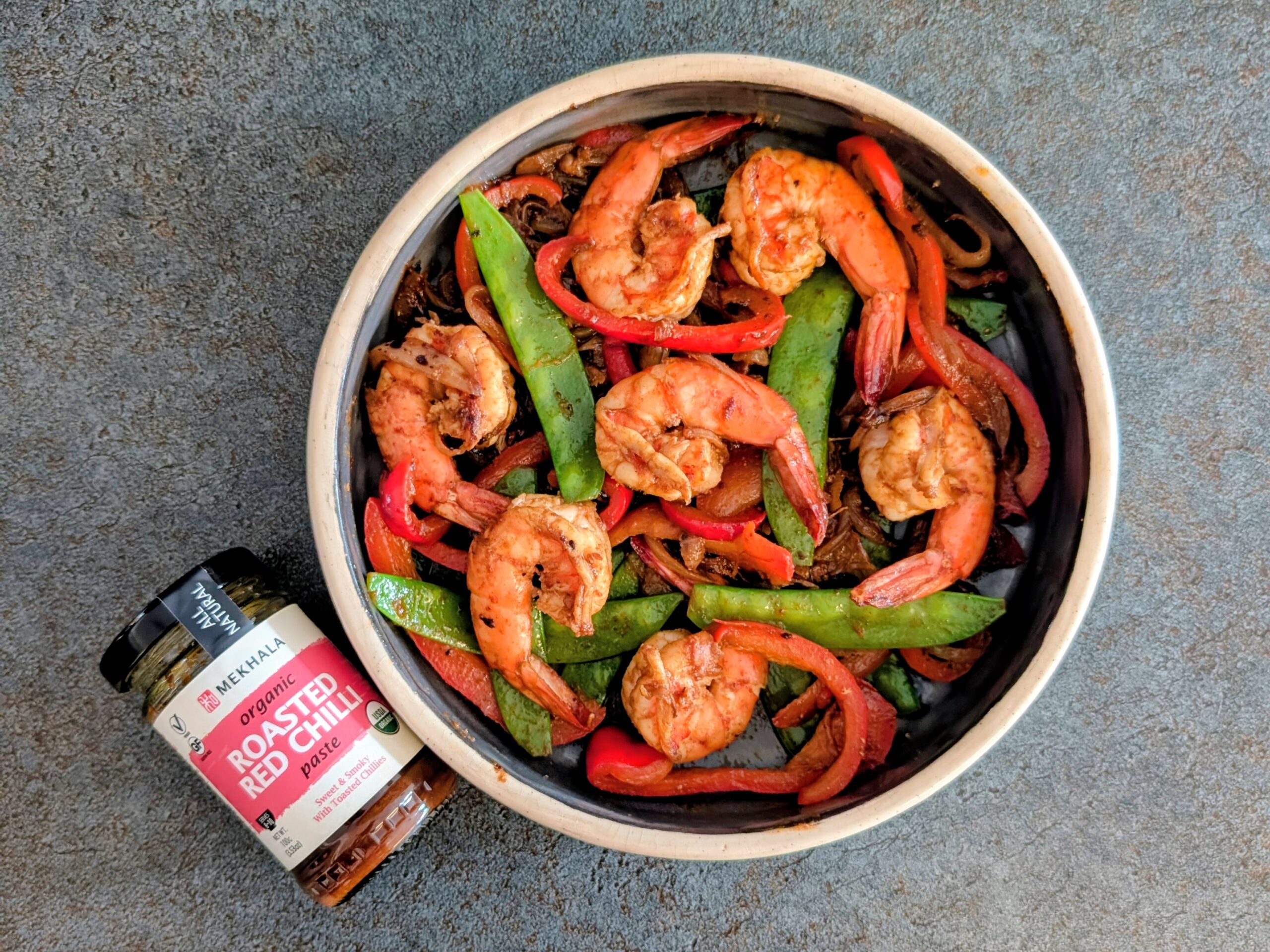 Thai Shrimp & Roasted Red Chili Stir Fry