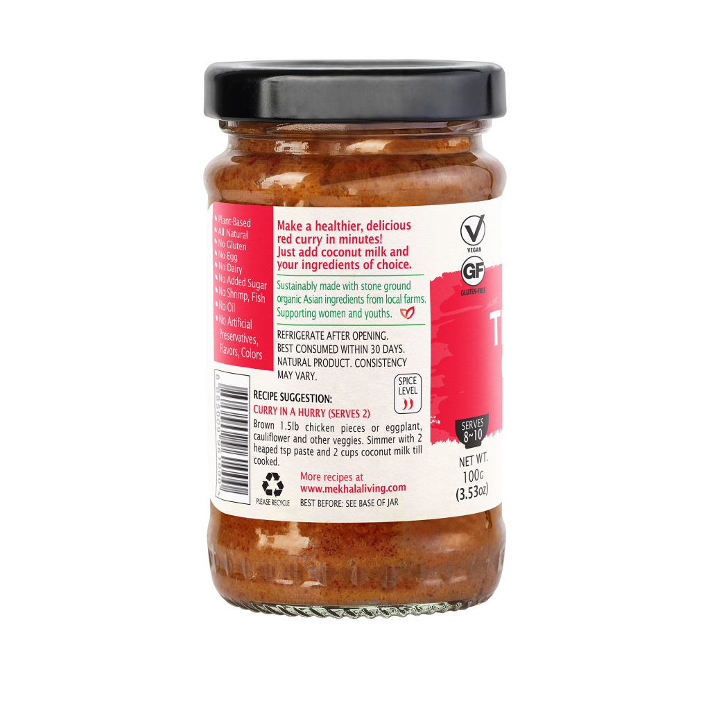 Organic Thai Red Curry Paste Mekhala Living