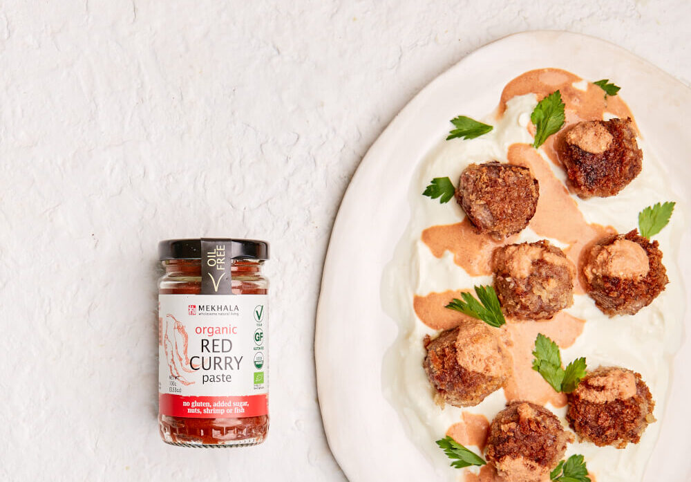 Red Curry Meat-less Balls