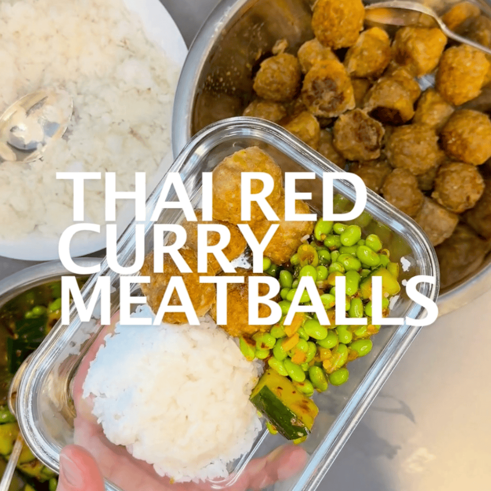 Thai Red Curry Meatballs – Meal Prep Series