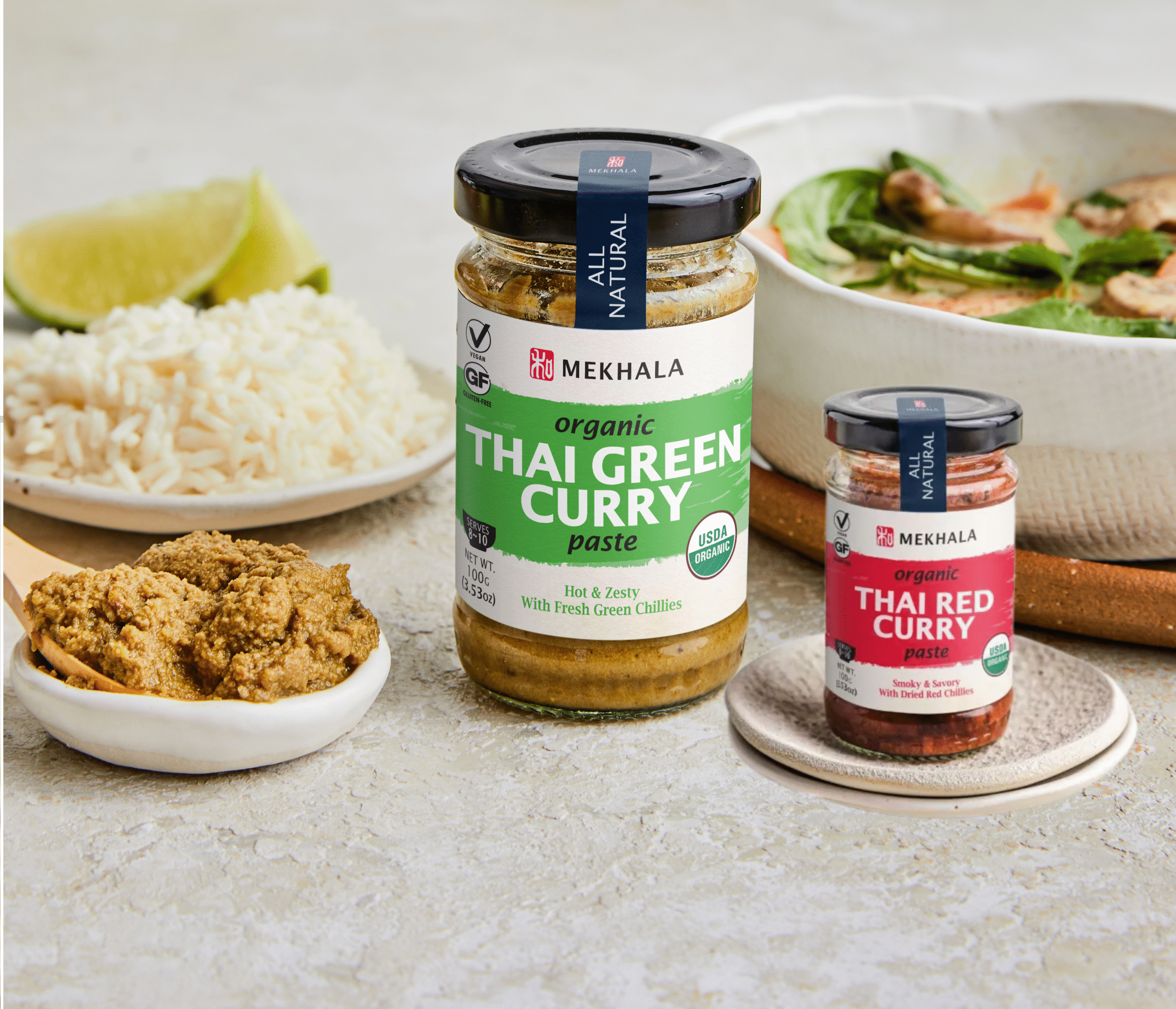 Thai Red and Green curry paste